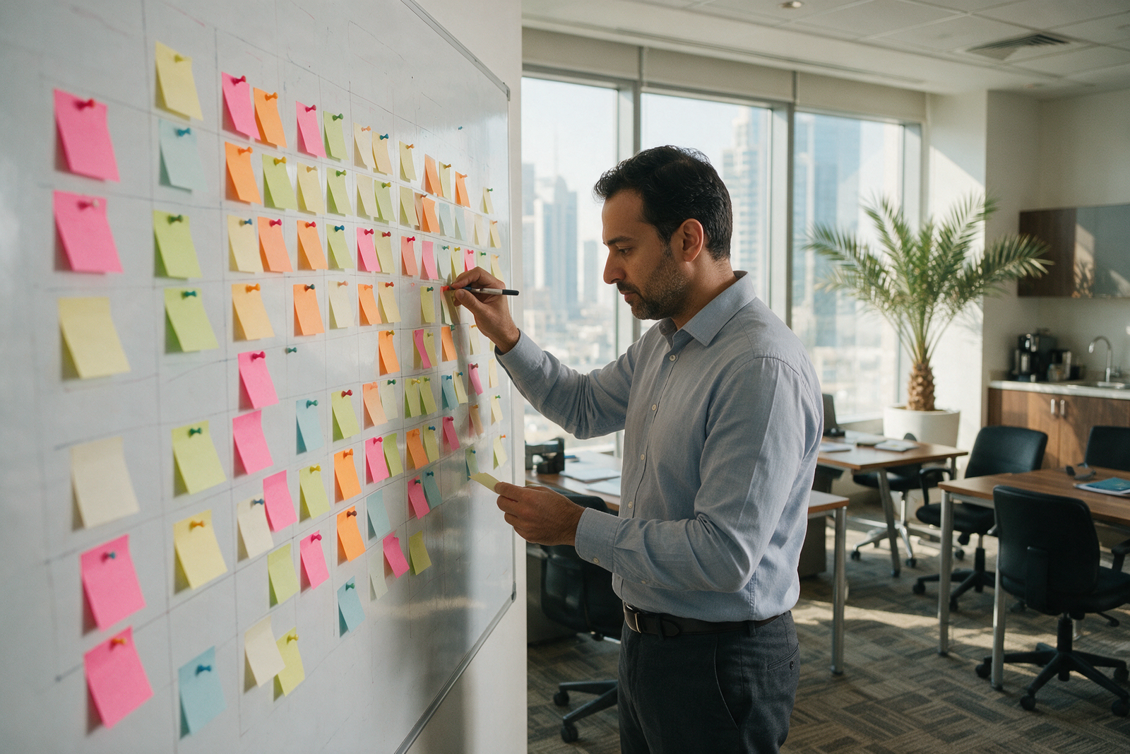Finance manager planning a cash flow calendar for deferred payment obligations