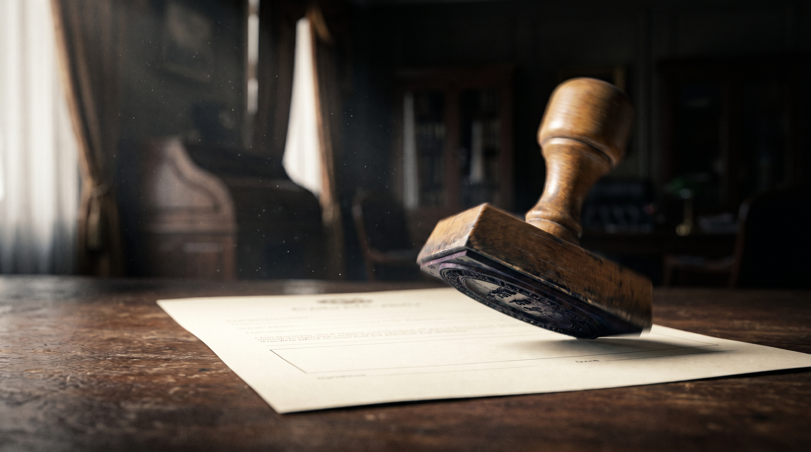 DED approval stamp on a mainland trade licence application form