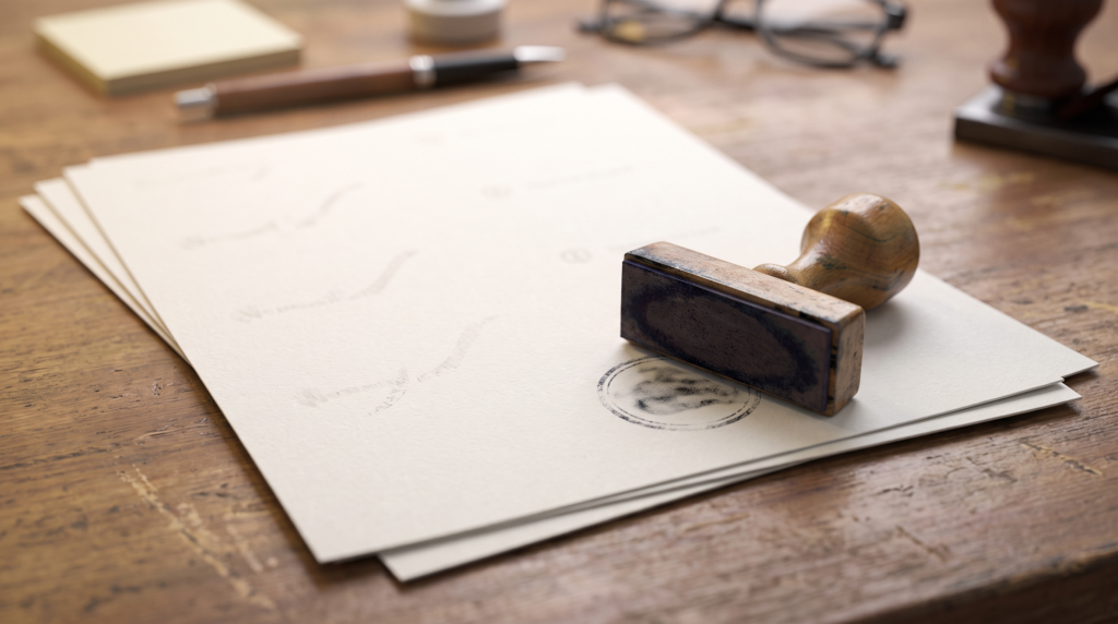 Bank officer processing account closure documents during company liquidation