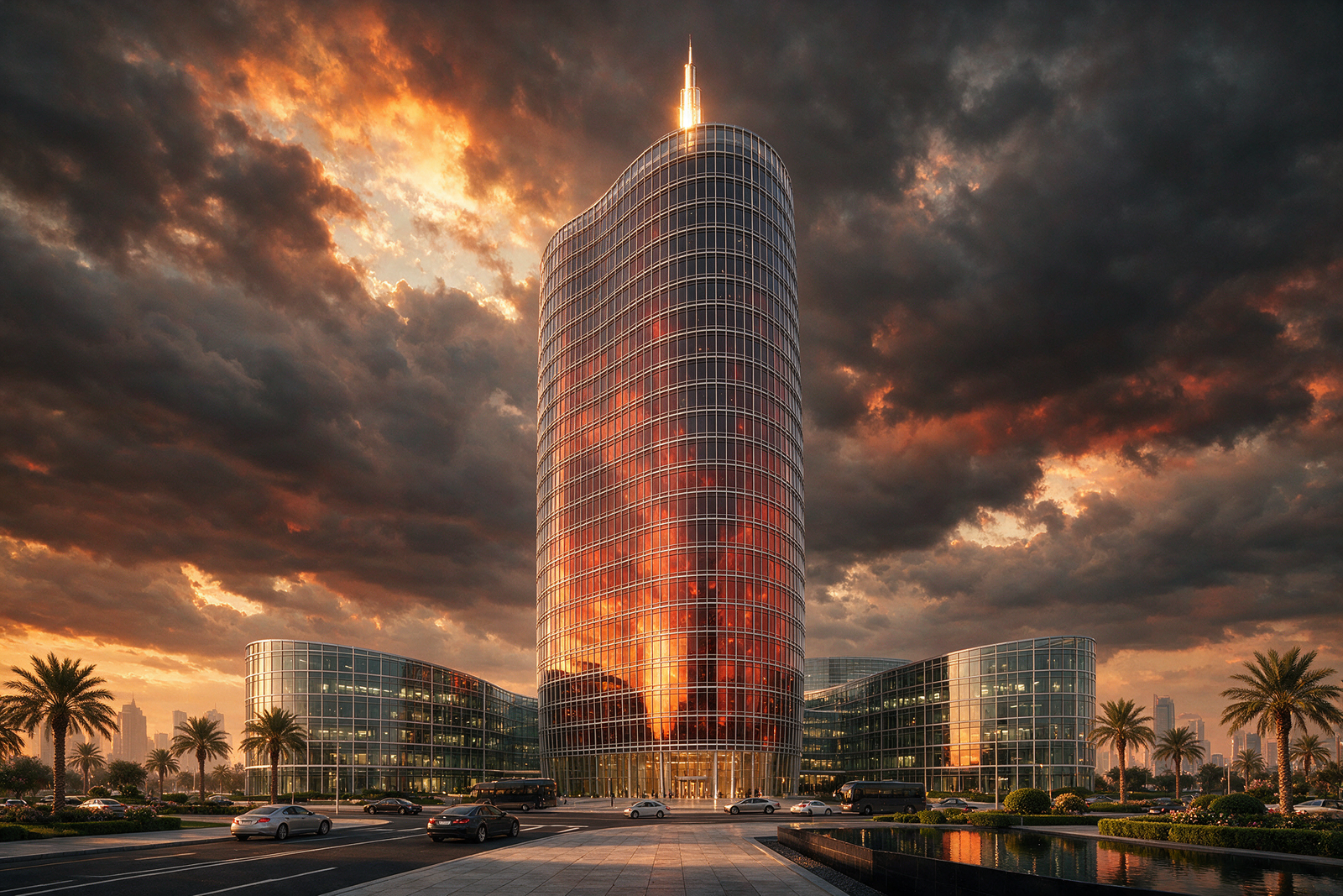 Modern glass office tower representing a UAE financial regulatory authority